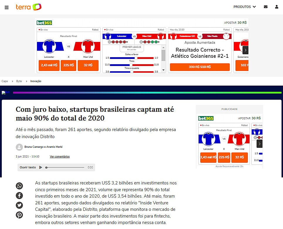 Com juro baixo, startups brasileiras captam at maio 90% do total de 2020